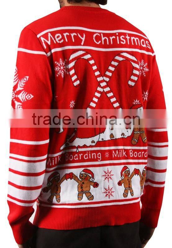 Allover jacquard ladies clothing lighted christmas sweater