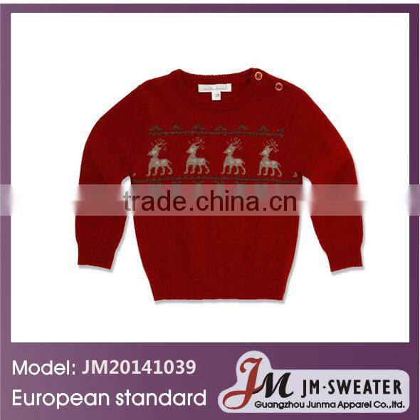 Christmas stylish jumper for little kids custom cashmere sweaters