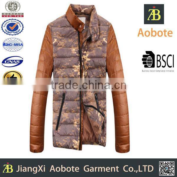 2015 Custom Men Down Camouflage Jacket For The Winter