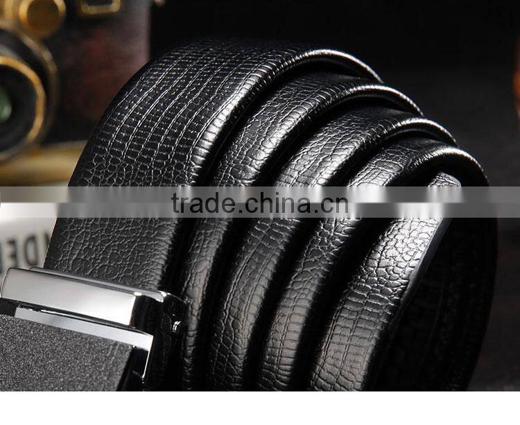 Hot Sale Luxury Men 's Leather Casual Belt Buckle Male Leather Business Belt