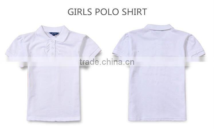 Juqian 2016 custom cheap Primary school polo shirt /sport wear kids school uniforms polo shirts design