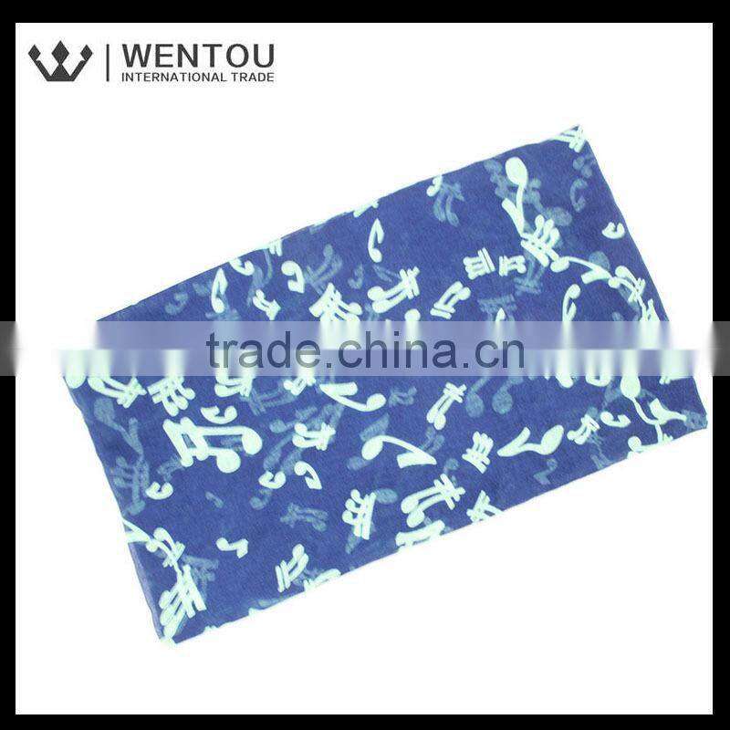 Wholesale Fashion Musical Notes Shiny Scarf