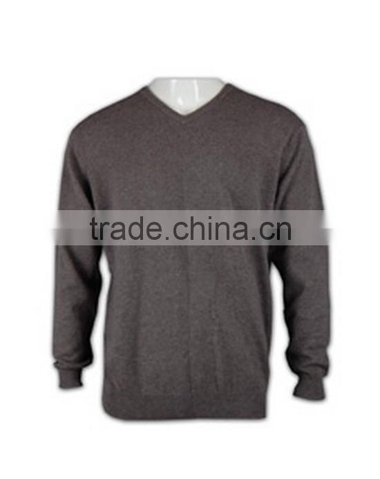 ISO9001/BSCI Manufature loose v-neck mens grey cardigan sweater