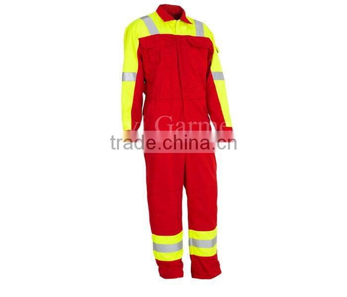 two-tone 50mm reflective tape T/C 290gsm FR coverall