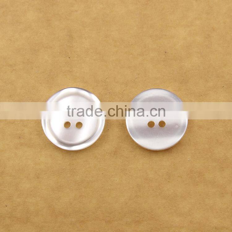 9mm-20mm 4-Holes White Translucent Resinic Resin Button For Shirts
