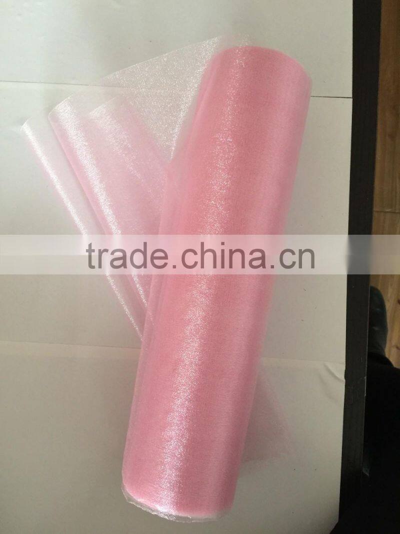 29CMX25M ROLL OF CRYSTAL ORGANZA SOFT SHEER FABRIC WEDDING PARTY TABLE RUNNER CHAIR SASH BOWS