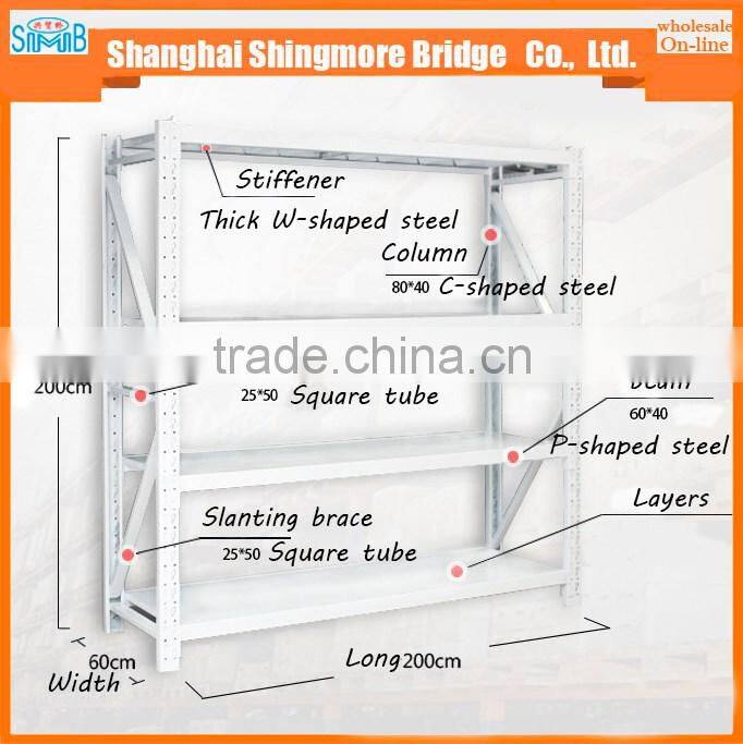 cheap wholesale high quality steel warehouse shelf for storage