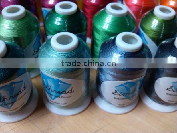 Polyester embroidery machine thread, home embroidery thread -- ideal for home machine and commercial thread