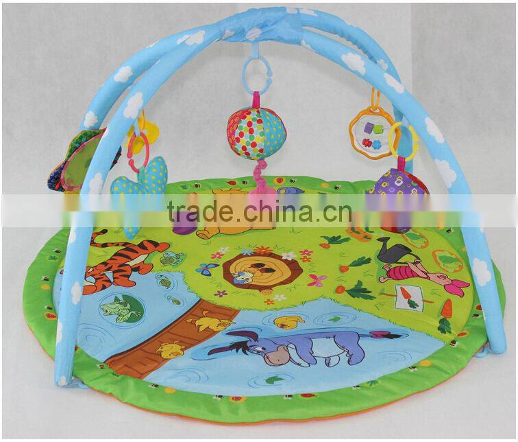 Kid green play mat