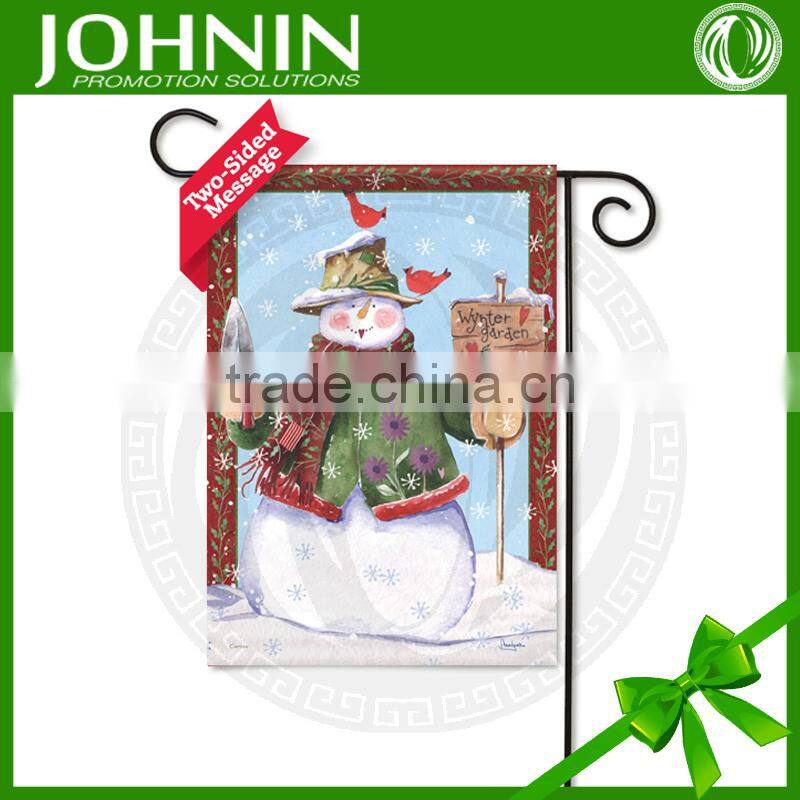 New best higher standard 100% polyester wholesale garden flag