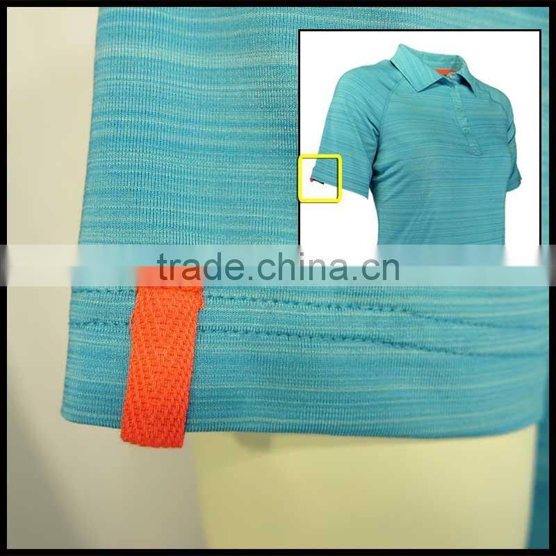 T092-1642T OEM 90%Pes 10%Spandex Melange Short Sleeve Tops POLO Shirt