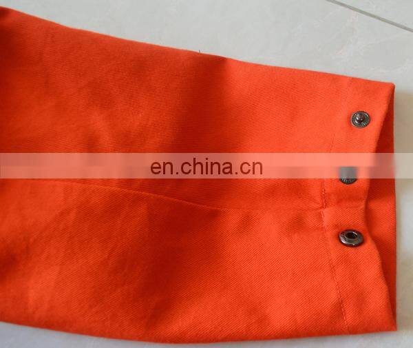 Customize high quality Orange heated coveralls fireproof coverall for men