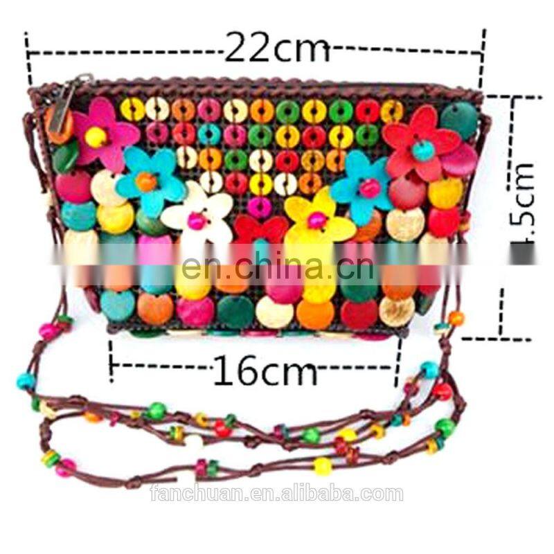 Flower Deco Beautiful Design Girls Summer Coconut Messenger