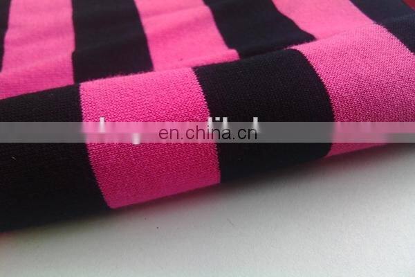 Winfar Hot Sell High Quality Soft (Vortex) Stretchy Yarn Dyed 30S Rayon Stripe Knitting Fabric for Clothing
