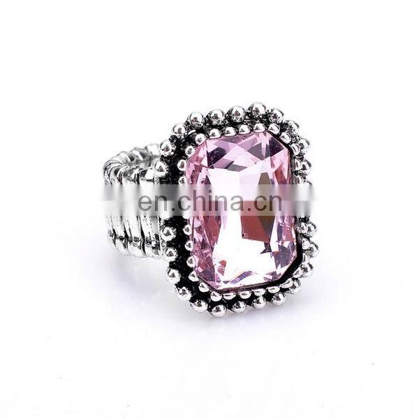 Vintage Colorful Diamond Knuckle Ring Stretch Elastic Ring Wholesale