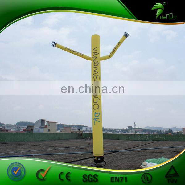 Outdoor & Indoor Inflatable Air Dancer, 6M Single Leg Mini Yellow Inflatable Sky Air Dancer Dancing