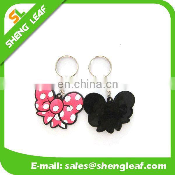 cute custom design 3d rubber soft pvc keychain