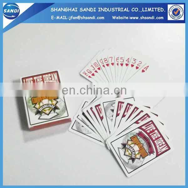 Promotional custom paper poker card