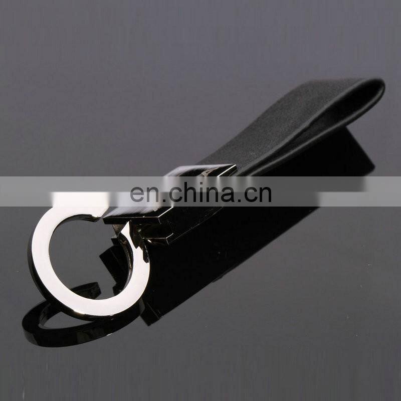 Promotional custom leather keychain With Logo/handmade leather keychain /embossed leather keychain