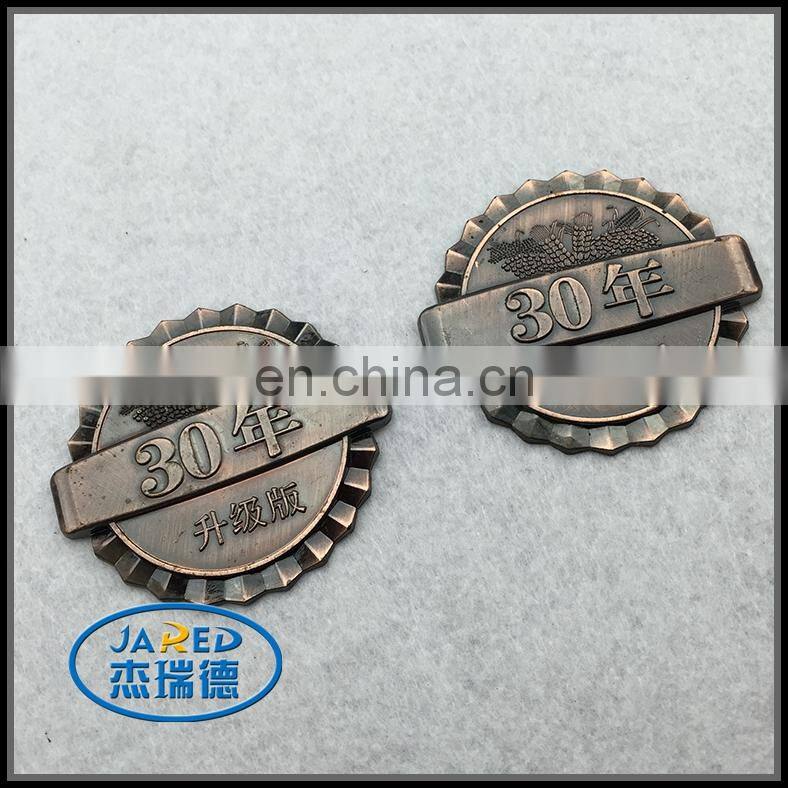 Adhesive Low Price Metal Wine Label Aluminum Material