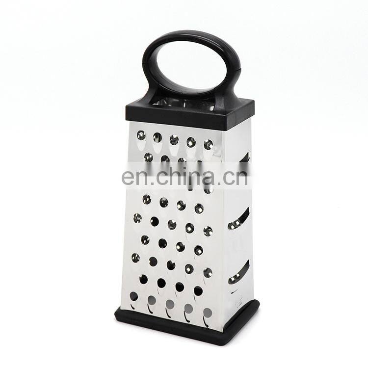 Hot sale 4 Sides Stainless Steel Professional kitchen Grater for Cheese Vegetables and Ginger