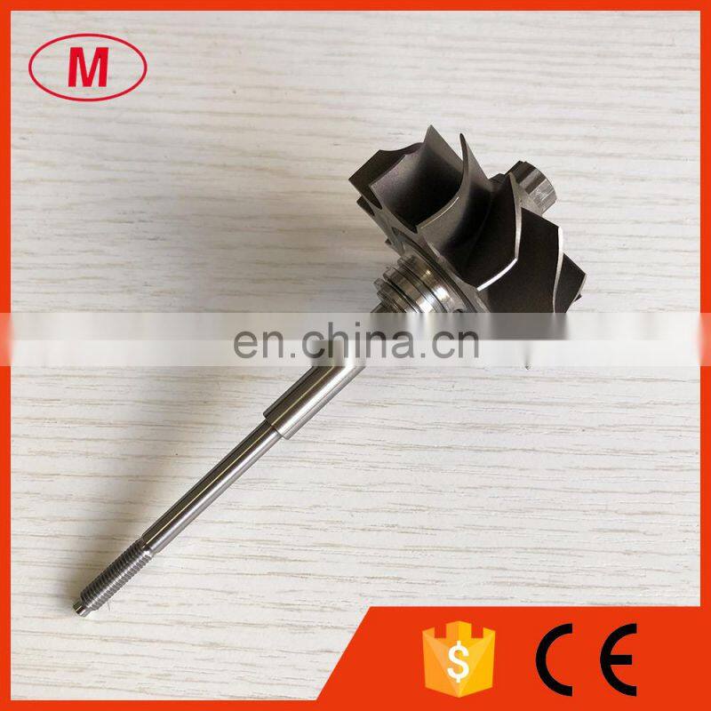 TD04HL 45.65X52mm 11 blades turbine shaft /turbo wheel /turbo shaft 93mm shaft length