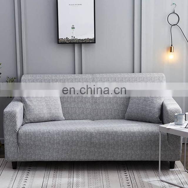 1PC Love Seat Home Decorate Geometry of the gray All-inclusive Elastic Sofa Covers Stretch Universal for Furniture Armchairs