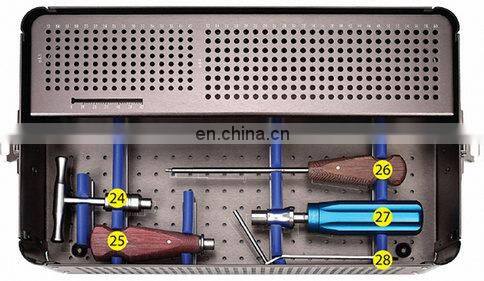 China Manufacture Bone Surgery Instruments Small Fragment Locking Plates Instruments Set Orthopedic Surgical Implants