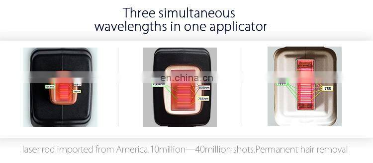 Manufacture low price Germany bar Italy pump 1000w TEC 808nm diode laser hair removal machine