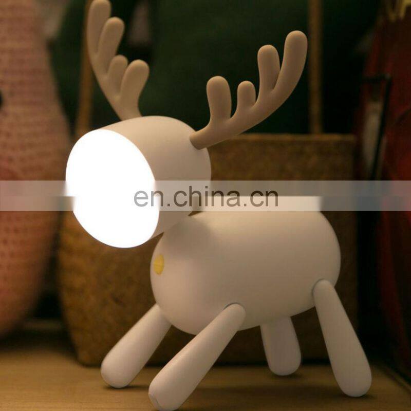 2021 amazon USB Rechargeable Cute deer Image 2 Modes Brightness LED gift night Light