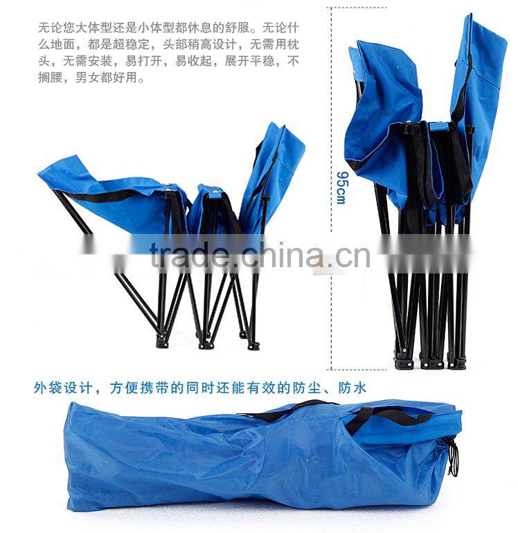 Foldable outdoor bed with steel tube and oxford fabric