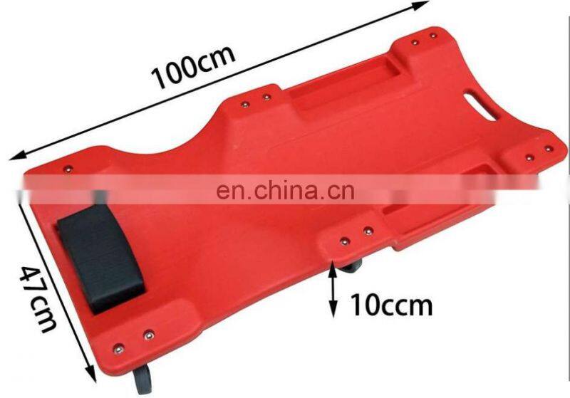 Red Color Mechanic Under Car Roller Trolley Creeper