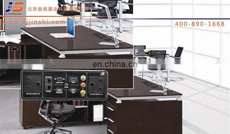 JS-T101+ Conference with Power and VGA table outlet multimedia panel socket