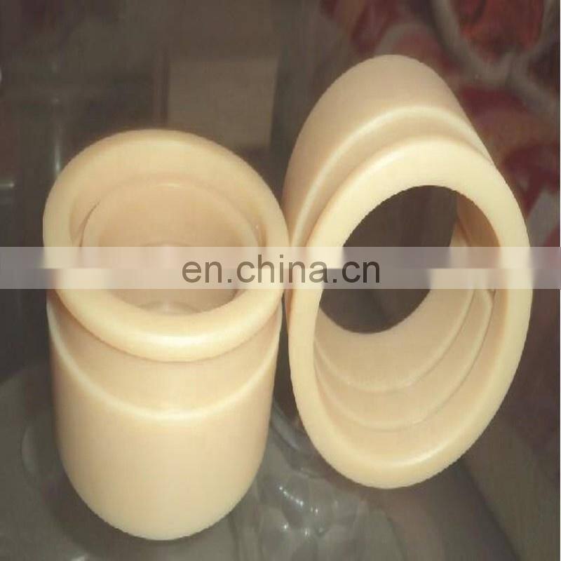 Wear Resistance MC Nylon Flanged Plastic Bushing Insulation Sleeving
