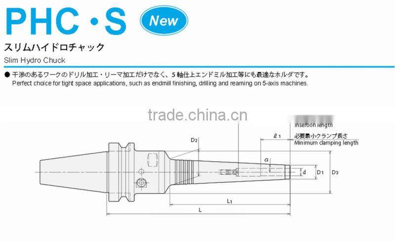 NT TOOL CNC Tool Holder Slim Hydro Chuck