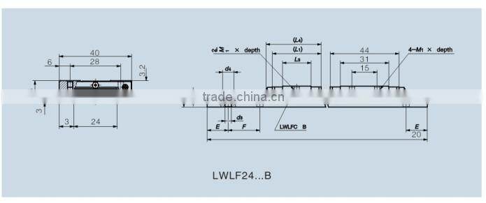 EIHE 24B linear guide rail