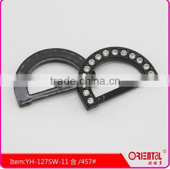 plastic buckle with rhinestone