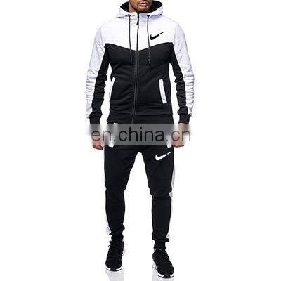 2021 foreign trade autumn and winter outdoor sports suit large size men's casual loose two-piece men's jogging suit