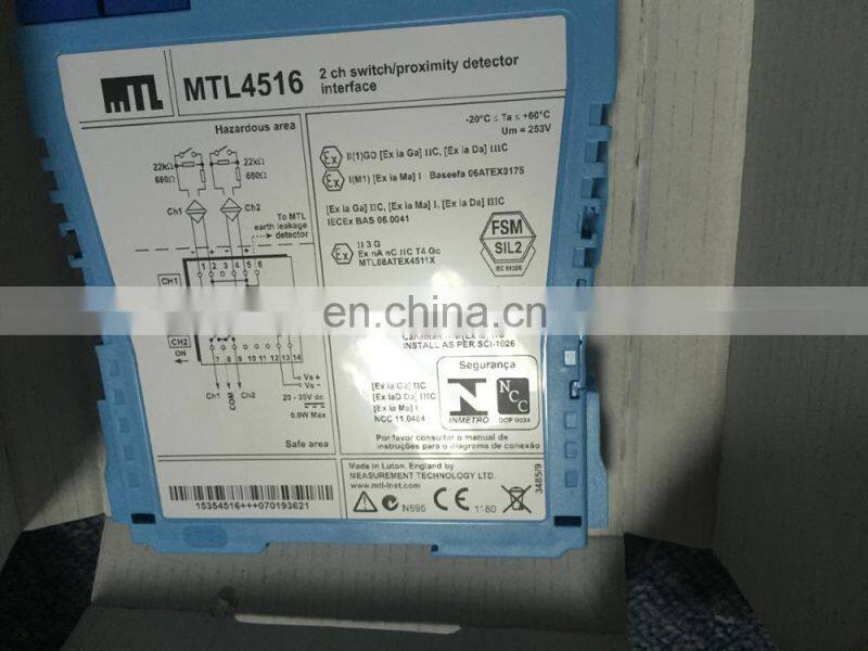 MTL MTL4516 2 CH Switch/proximity Detector Interface Genuine High Quality