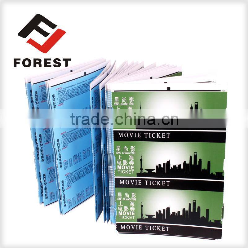 customized movie tickets, entrance ticket,anti-counterfeit thermal cinema ticket