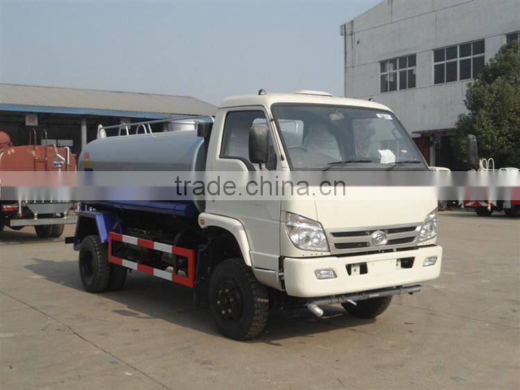 RHD 4000L foton water tank truck for sale 4*2 water tank truck in Jamaica