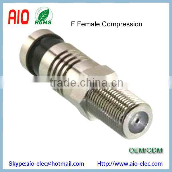 Springconnect F type compression connector male plug for RG6 Coaxial Cable like CX3