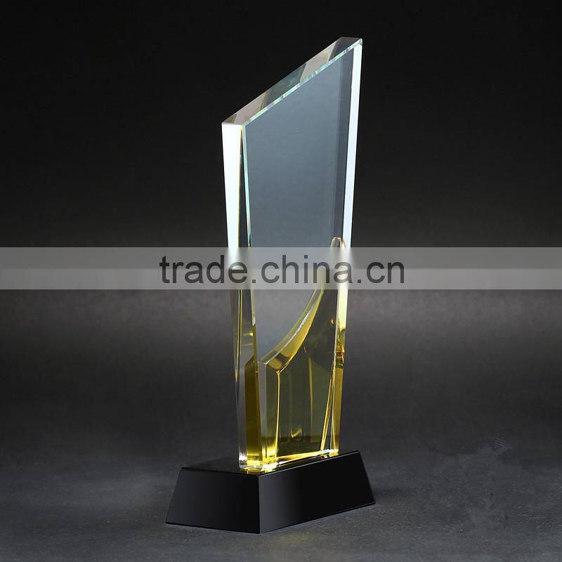 3d laser crystal trophy award for Business Anniversary