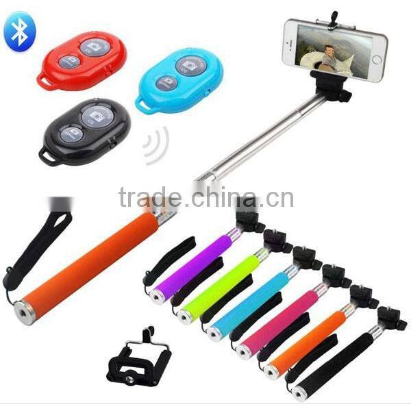 Multifunction Colorful Portable Mini selfie stick monopod for Iphone for Samsung monopod