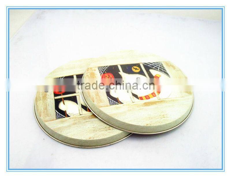 Dongguan wholesale round tin tray tin tray