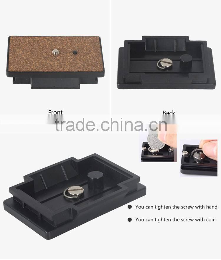 2016 New design compact tripods for DSLR camera Quick Release Plate For Ball Head