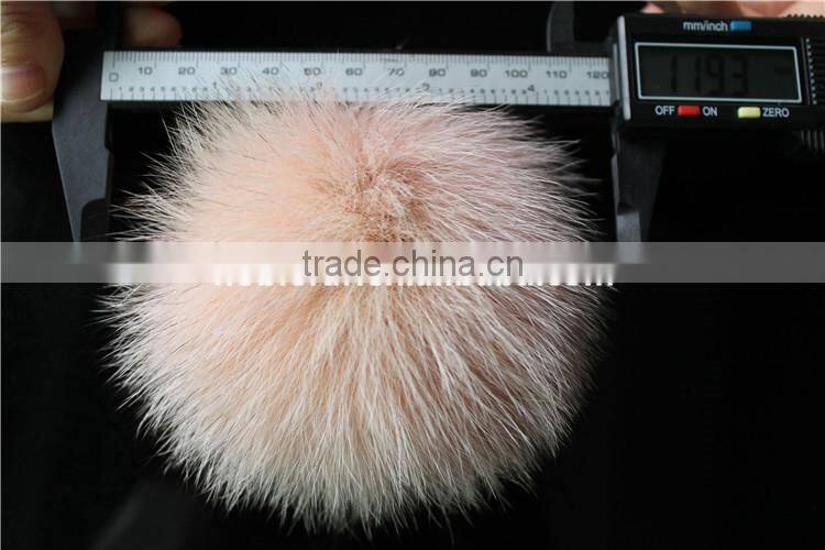 Stylish Real Fox Fur Pompom Garment Accessories Soft Fur Balls