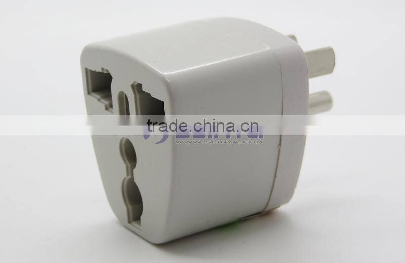 Manufacturer directly supply Universal to USA Plug Adapter with Ground Plug, 3 pin Universal AC USA Travel Adapter