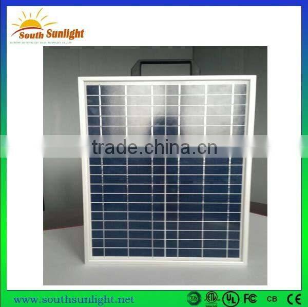 New design 20W portable solar power system with lithium battery made in China