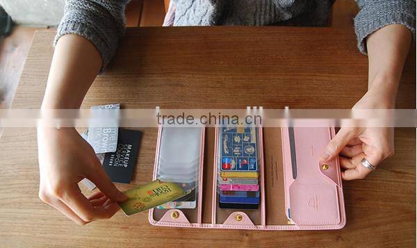 Newest Design Elegant Lady Foldable Long Credit/ID Cards Protective Holder
